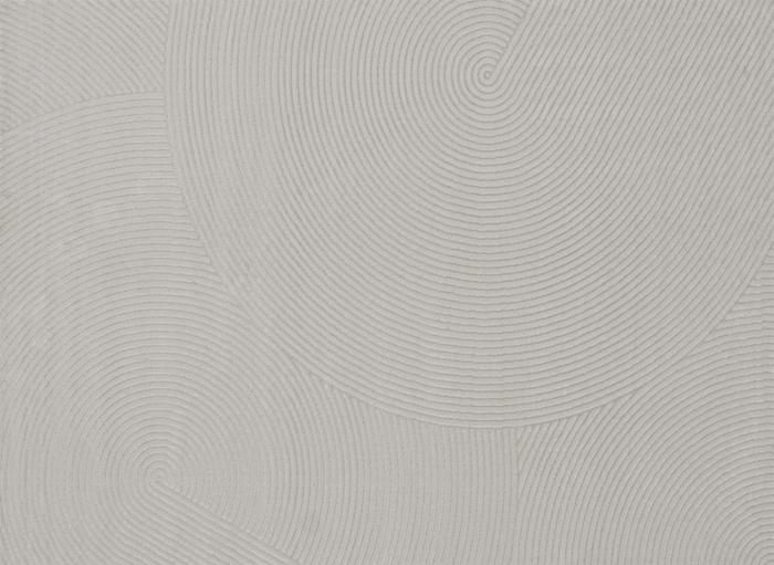 Tapis gris à motifs circulaires 200 x 290 cm NOLOCO