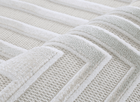 Tapis gris à motifs de lignes 160 x 230 cm PERTONA