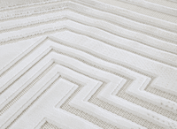 Tapis gris à motifs de lignes 160 x 230 cm PERTONA