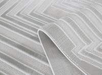 Tapis gris à motifs de lignes 160 x 230 cm PERTONA