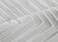 Tapis gris à motifs de lignes 160 x 230 cm PERTONA