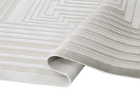 Tapis gris à motifs de lignes 200 x 290 cm PERTONA
