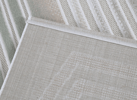 Tapis gris à motifs de lignes 200 x 290 cm PERTONA