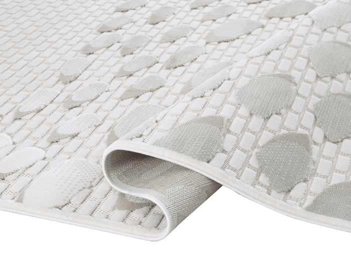 Tapis gris à motifs écailles 160 x 230 cm OLERA