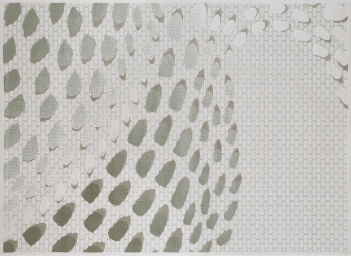 Tapis gris à motifs écailles 200 x 290 cm OLERA