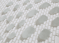 Tapis gris à motifs écailles 200 x 290 cm OLERA