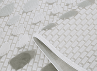 Tapis gris à motifs écailles 200 x 290 cm OLERA