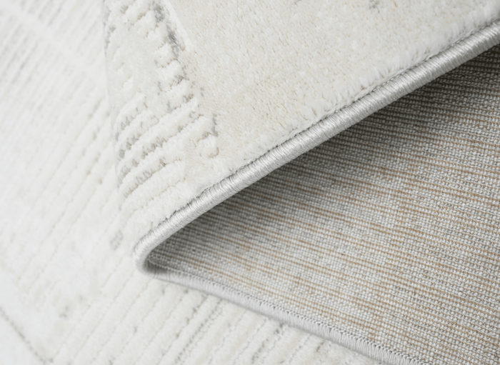 Tapis gris à motifs géométriques 200 x 290 cm BALSA