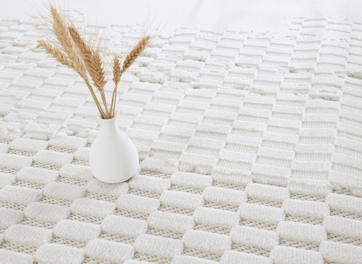 Tapis gris à motifs géométriques 200 x 290 cm VIENNE