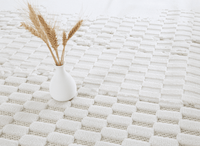 Tapis gris à motifs géométriques 200 x 290 cm VIENNE