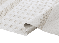 Tapis gris à motifs graphiques 200 x 290 cm ORCHIDÉE