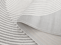Tapis gris à motifs ronds 200 x 290 cm UTAH