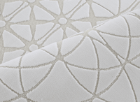 Tapis gris à motifs rosaces 160 x 230 cm SINGAPOUR