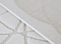 Tapis gris à motifs rosaces 160 x 230 cm SINGAPOUR