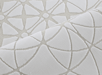 Tapis gris à motifs rosaces 160 x 230 cm SINGAPOUR