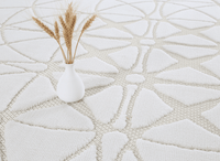 Tapis gris à motifs rosaces 160 x 230 cm SINGAPOUR