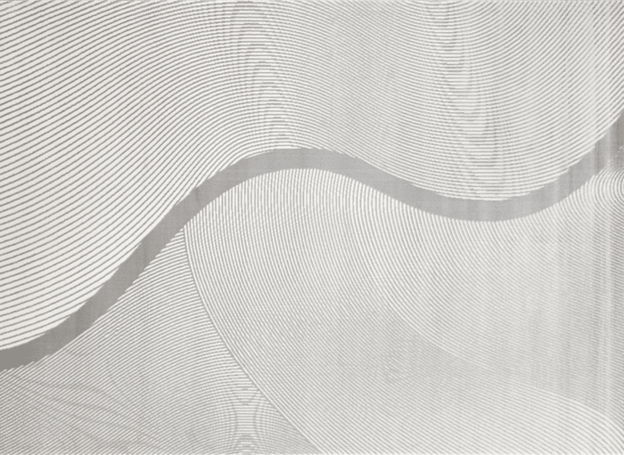 Tapis gris à motifs vague 200 x 290 cm KANSAS