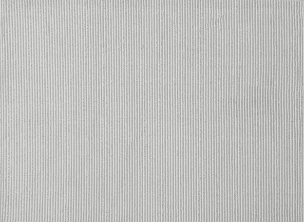 Tapis gris à rayures 160 x 230 cm CLEO