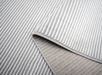 Tapis gris à rayures 160 x 230 cm CLEO