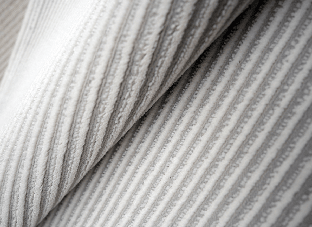 Tapis gris à rayures 200 x 290 cm CLEO