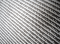 Tapis gris à rayures 200 x 290 cm CLEO
