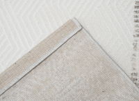 Tapis gris à tissu texturé 200 x 290 cm SOLIS