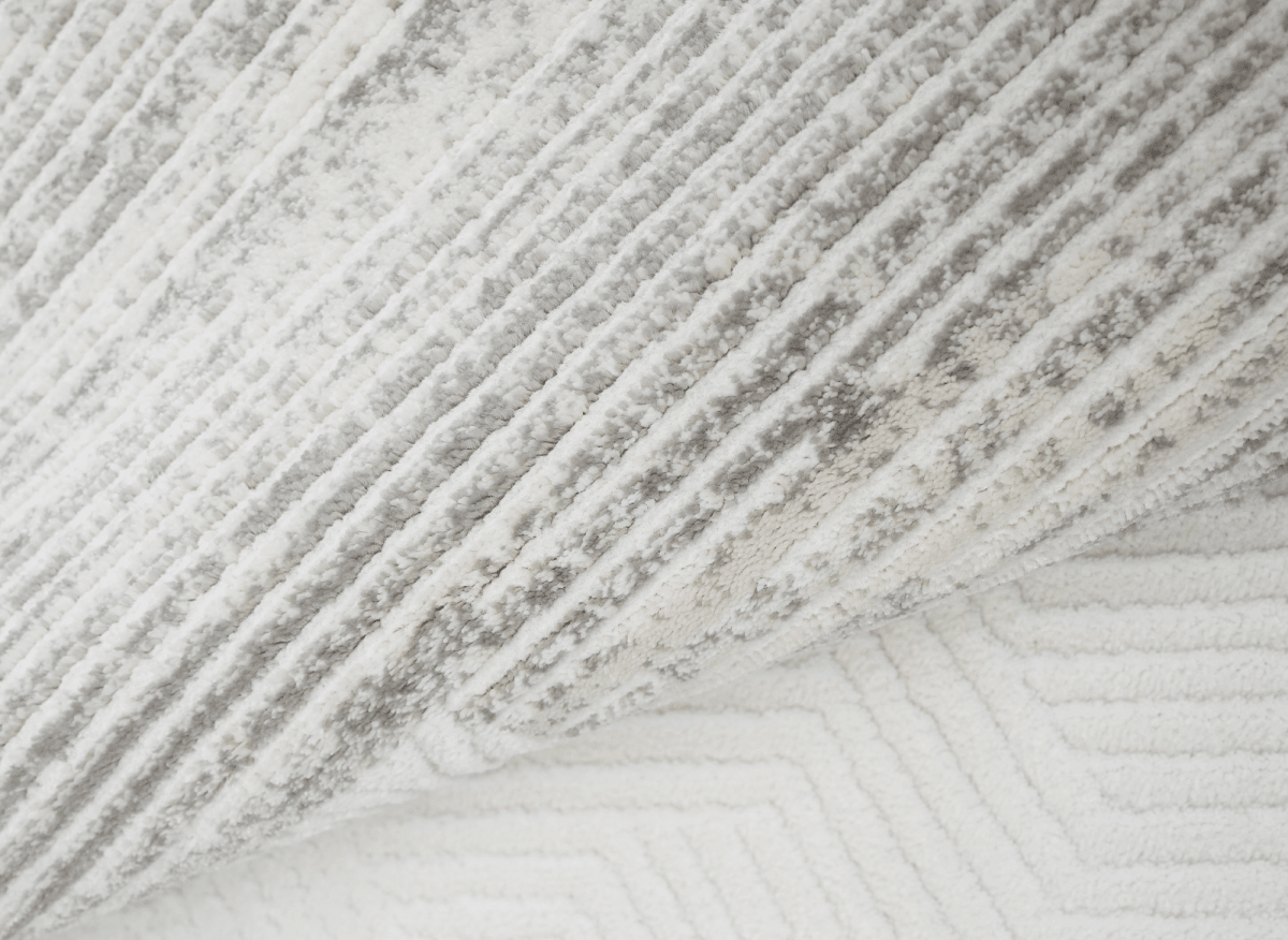 Tapis gris à tissu texturé 200 x 290 cm SOLIS