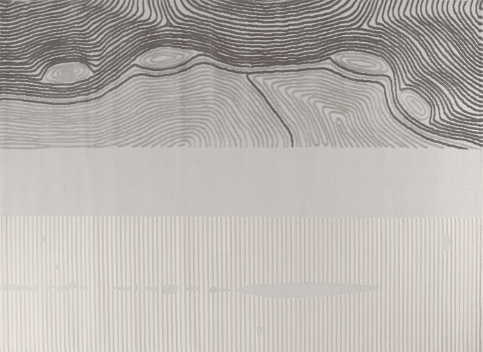 Tapis gris et beige à motifs 160 x 230 cm LYAH