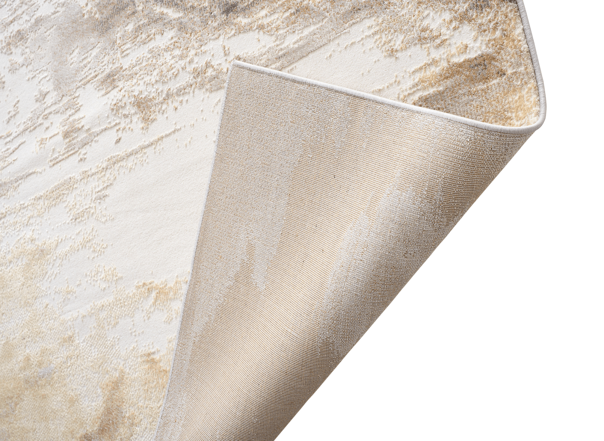 Tapis gris et beige à motifs 160 x 230 cm PISE