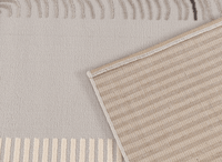 Tapis gris et beige à motifs 200 x 290 cm LYAH
