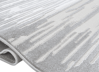 Tapis gris et blanc 160 x 230 cm FROST