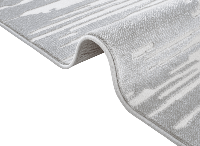 Tapis gris et blanc 200x 290 cm FROST
