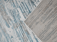 Tapis motif abstrait beige et bleu 200 x 290 cm AURORA