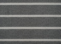 Tapis noir à motifs chevrons blancs 200 x 290 cm AIDA