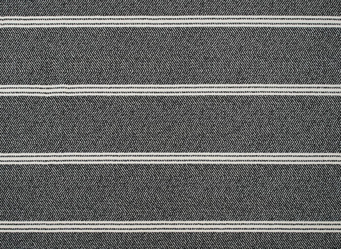 Tapis noir à motifs chevrons blancs 160 x 230 cm AIDA