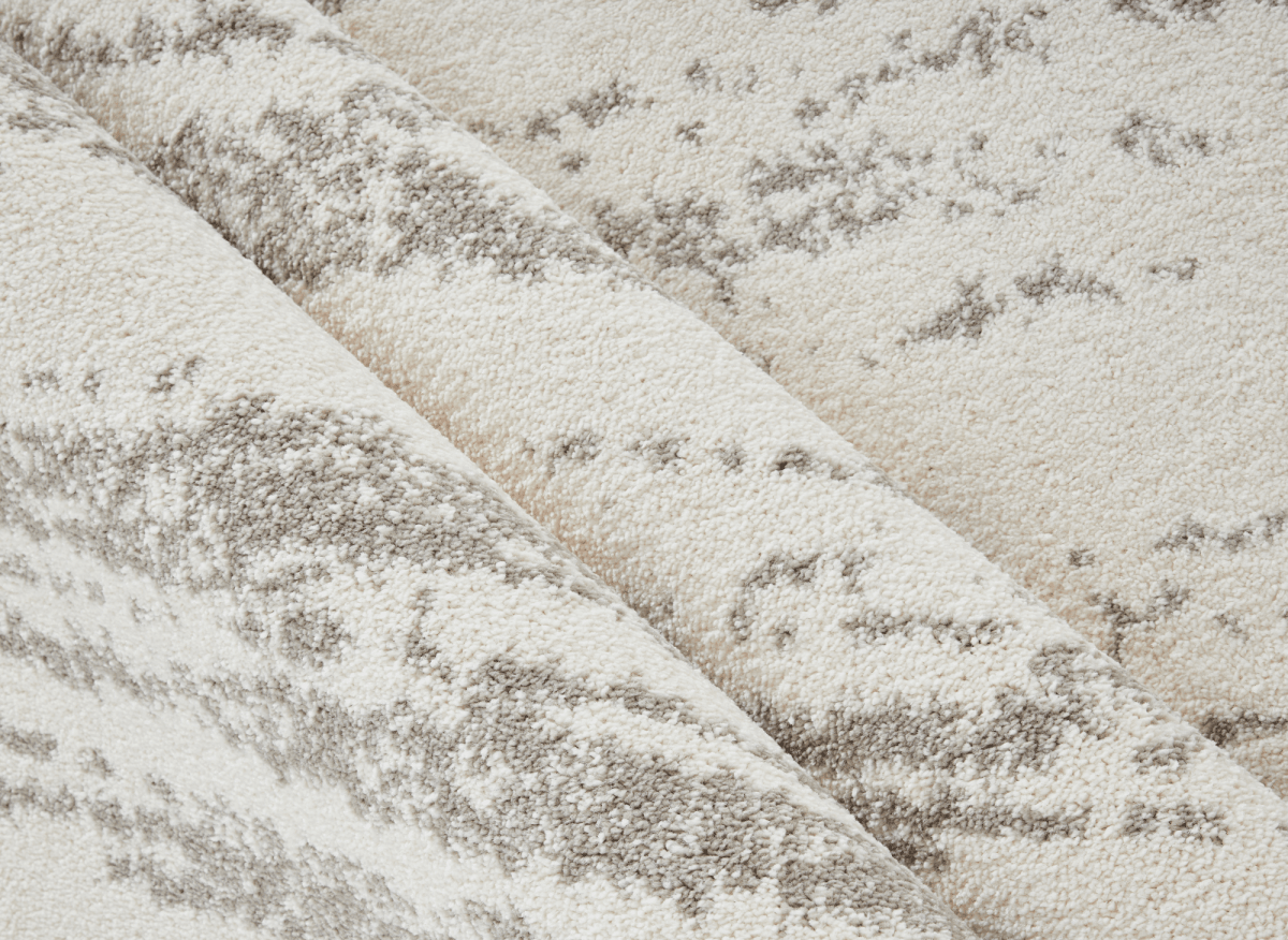Tapis strié beige et gris 160 x 230 cm NOEA