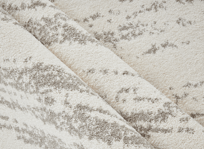 Tapis strié beige et gris 160 x 230 cm NOEA
