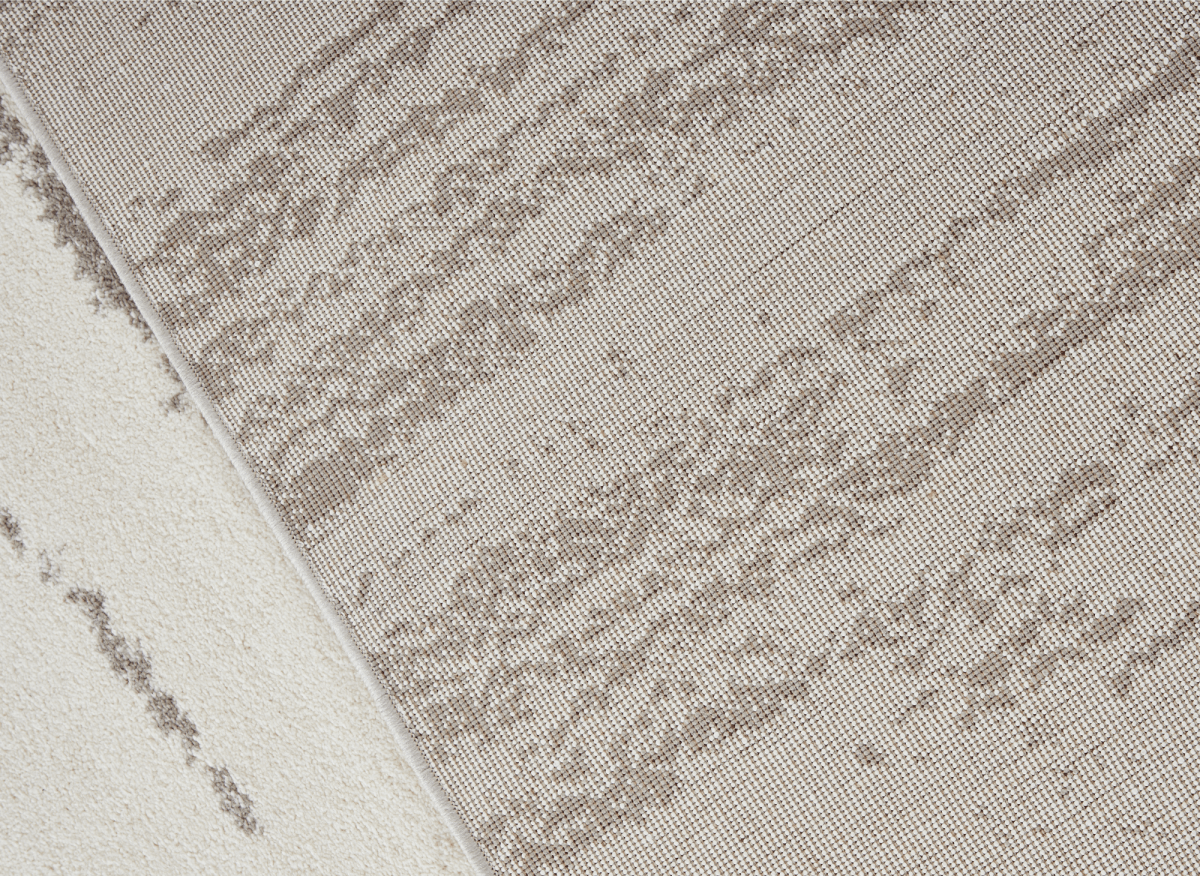Tapis strié beige et gris 200 x 290 cm NOEA